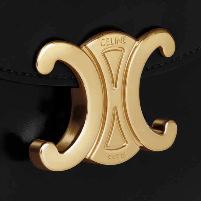 МИНИ-СУМКА Celine CLEA ИЗ БЛЕСТЯЩЕЙ ТЕЛЯЧЬЕЙ КОЖИ