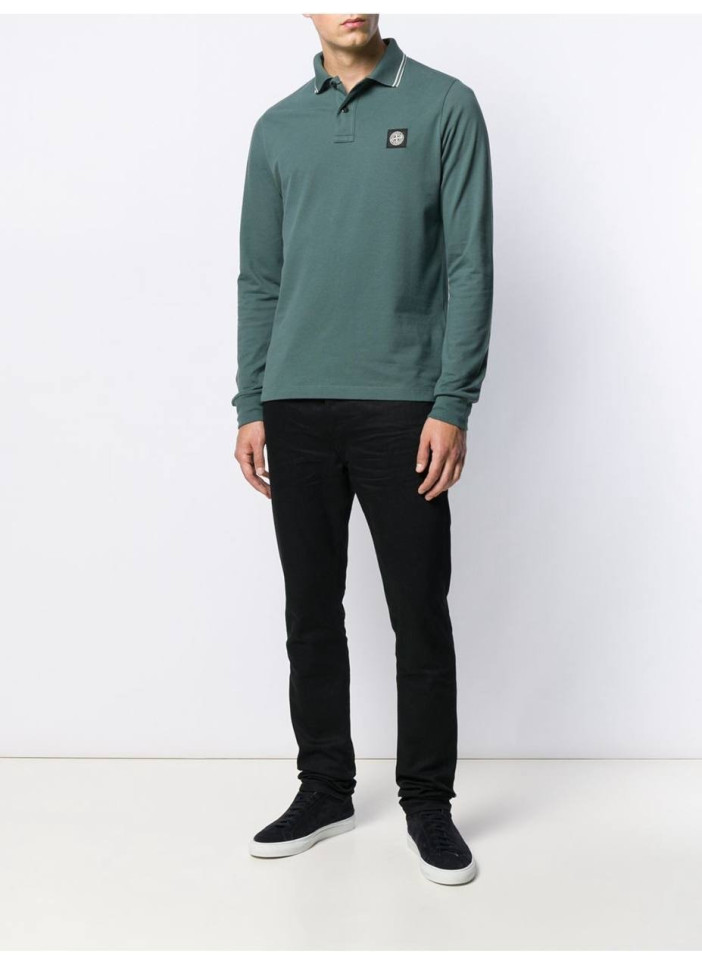 Поло STONE ISLAND с длинным рукавом