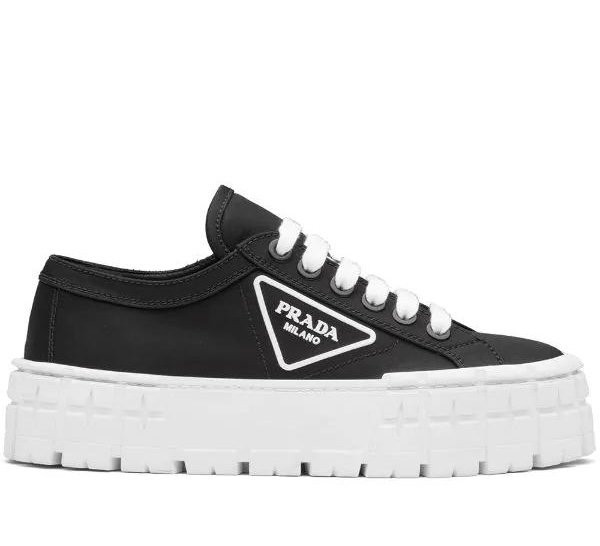 Prada Кеды Double Wheel на массивной подошве