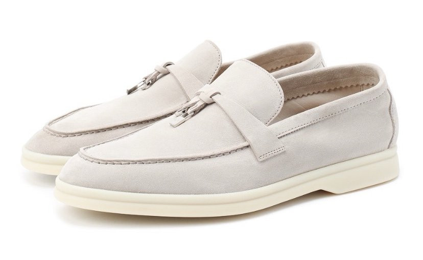 Loro Piana Замшевые лоферы Summer Charms Walk