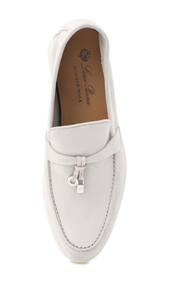 Loro Piana Замшевые лоферы Summer Charms Walk
