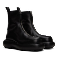 Кожаные ботильоны Jil Sander на молнии
