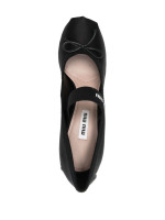 Балетки Miu Miu на каблуке
