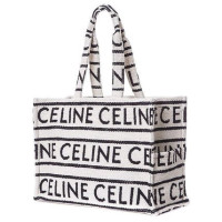 Сумка-тоут Celine с логотипом в полоску