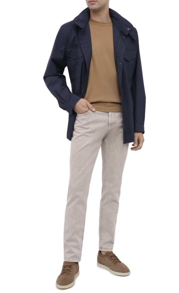 Loro Piana Кожаные кеды Soho Walk