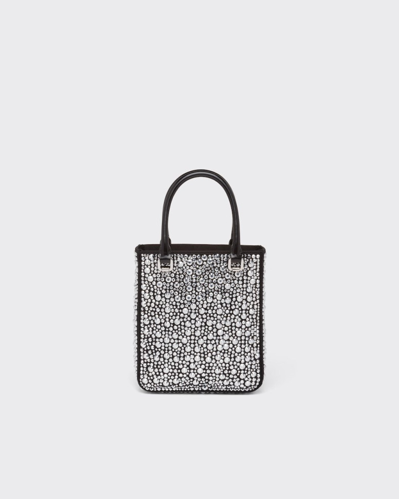 Мини-сумка Prada Duchess с кристаллами