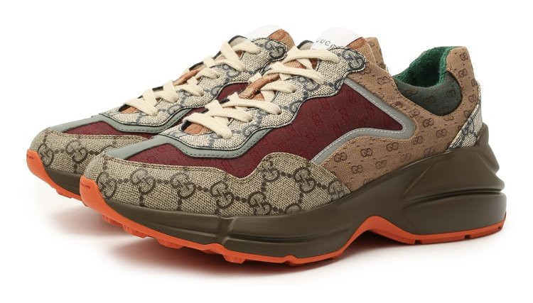 Gucci Текстильные кроссовки Rhyton