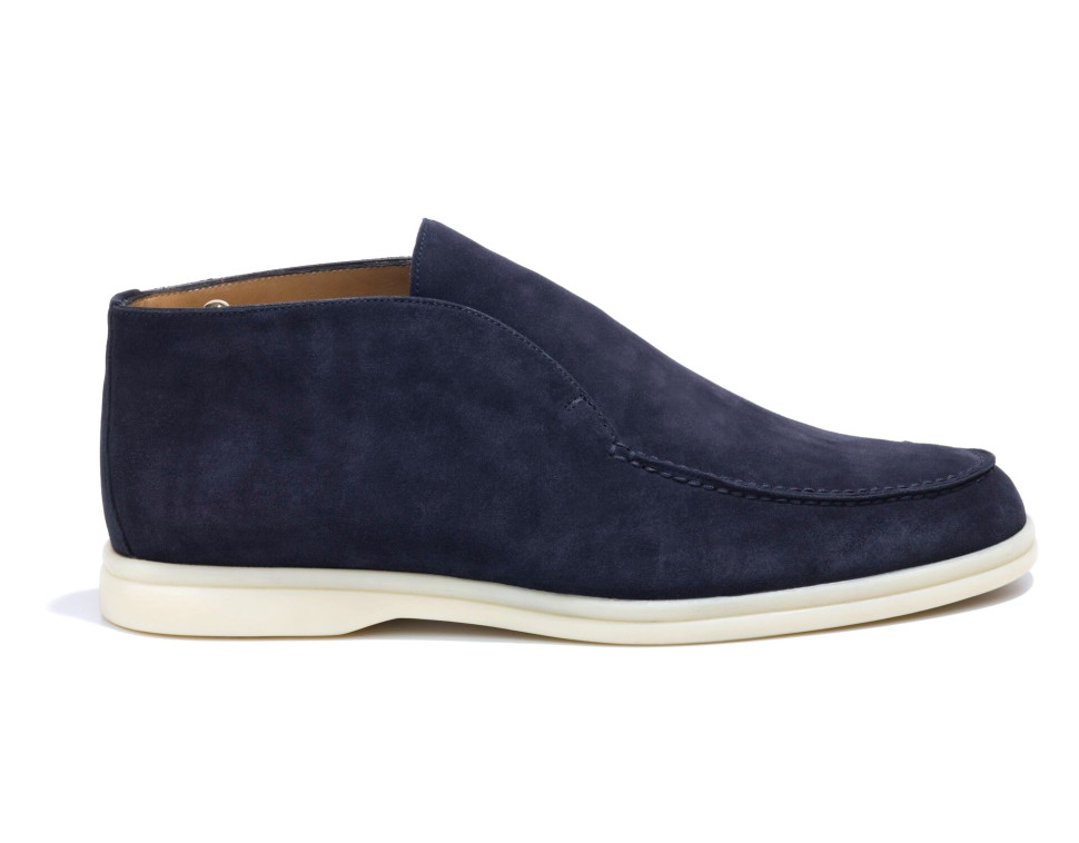 Loro Piana Замшевые лоферы Open Walk
