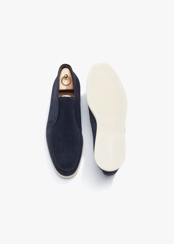 Loro Piana Замшевые лоферы Open Walk
