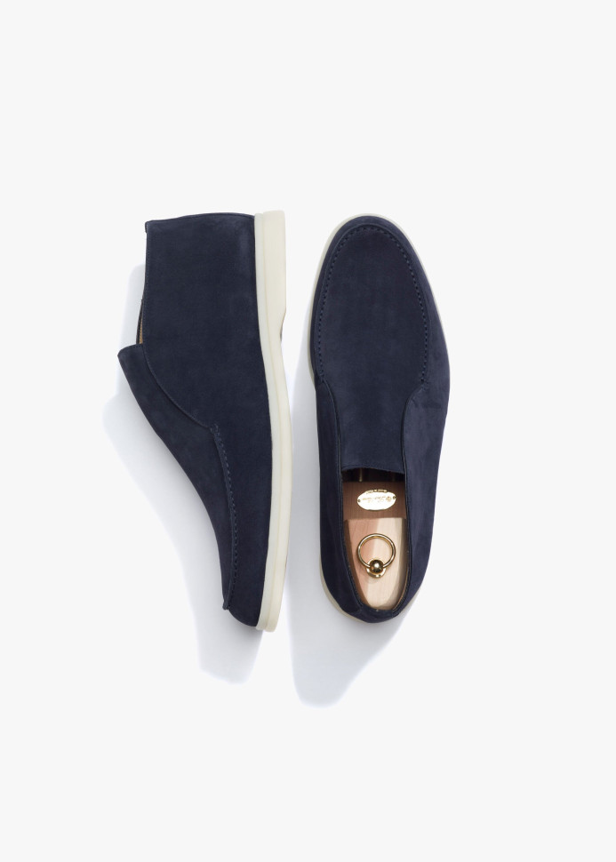 Loro Piana Замшевые лоферы Open Walk