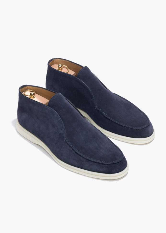 Loro Piana Замшевые лоферы Open Walk