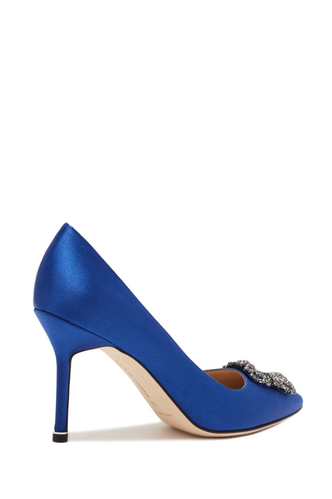 Туфли-лодочки Manolo Blahnik атласные