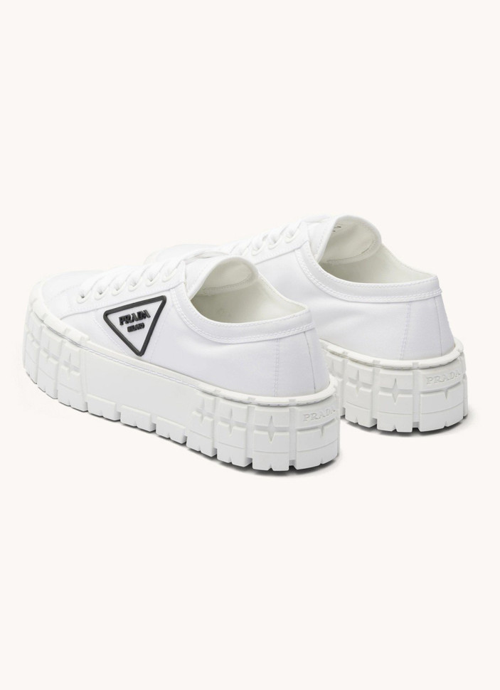 Prada Кеды Double Wheel на массивной подошве