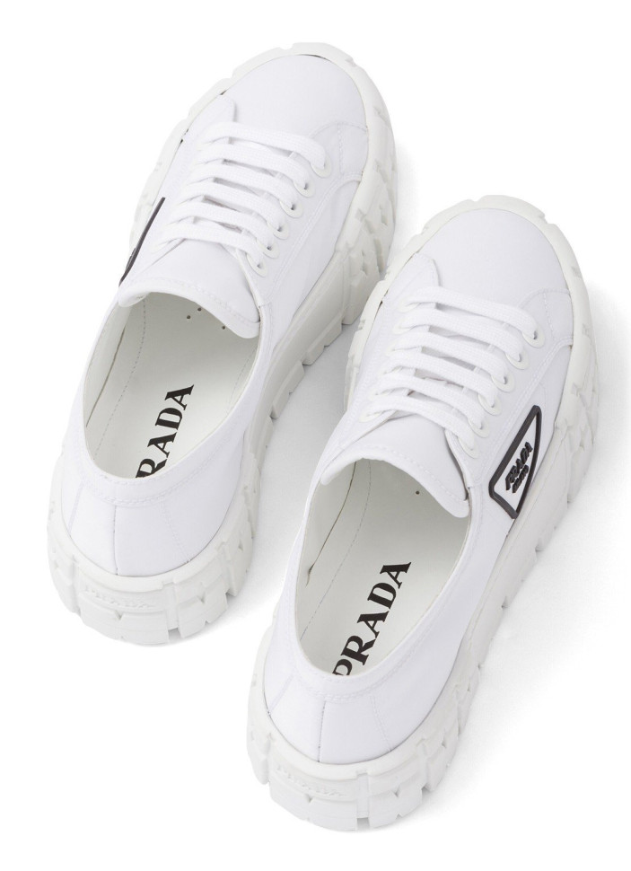 Prada Кеды Double Wheel на массивной подошве