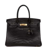 Сумка Hermes Birkin 30 Black Matte Alligator
