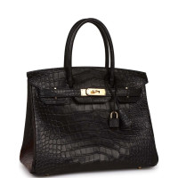 Сумка Hermes Birkin 30 Black Matte Alligator