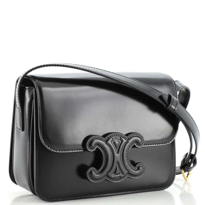 СУМКА Celine CUIR TRIOMPHE ИЗ БЛЕСТЯЩЕЙ ТЕЛЯЧЬЕЙ КОЖИ