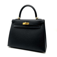 Сумка Hermes Kelly 25cm Black Epsom Leather Gold Hardware
