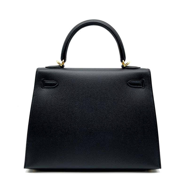 Сумка Hermes Kelly 25cm Black Epsom Leather Gold Hardware