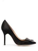 Туфли-лодочки Manolo Blahnik Hangisi 105 с кристаллами