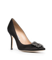 Туфли-лодочки Manolo Blahnik Hangisi 105 с кристаллами