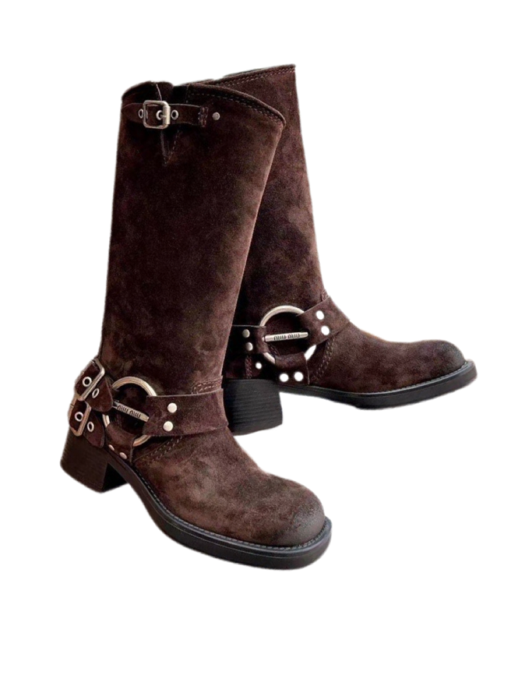 Высокие сапоги Miu miu