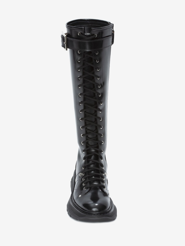 Женские ботинки Alexander McQueen Tread Slick Knee-high