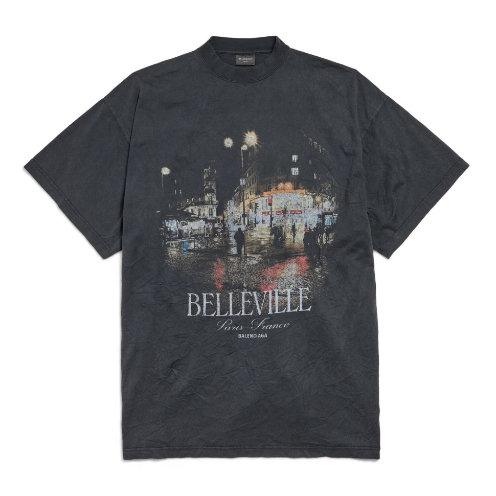 Футболка Balenciaga BELLEVILLE OVERSIZE