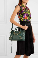 Сумка Balenciaga Metallic Edge с тиснением под крокодила