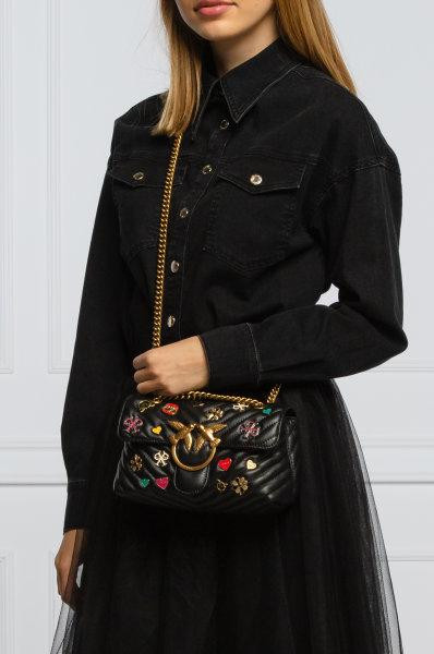 Сумка Pinko Mini Love Bag Puff V Quilt со значками