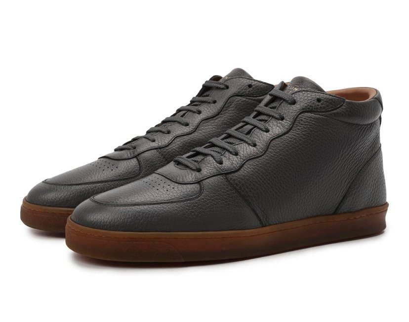 Brunello Cucinelli Кожаные кеды