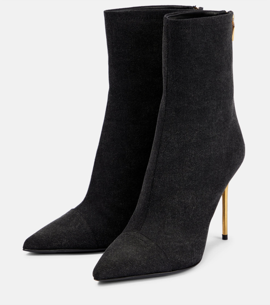 Джинсовые ботильоны Balmain SKYE