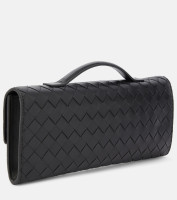 Длинный маленький кожаный клатч Bottega Veneta Andiamo