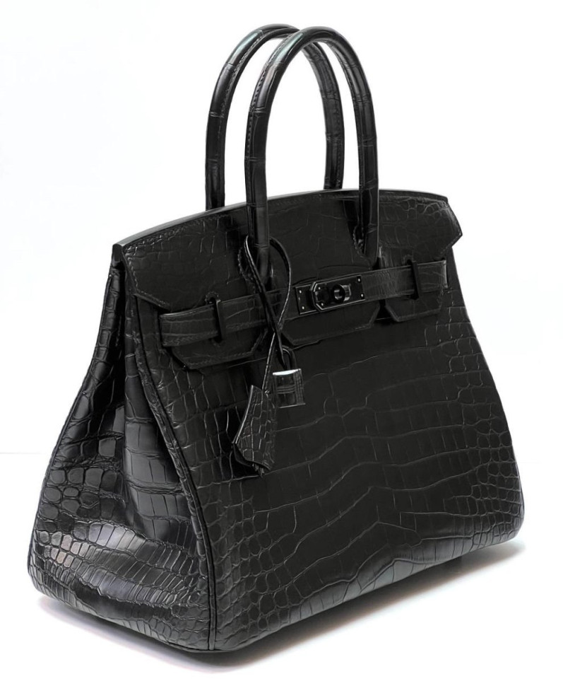 СУМКА Hermes BIRKIN 30 MATTE CROCODILE ALLIGATOR