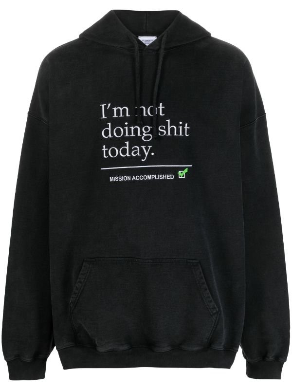 Худи VETEMENTS с принтом