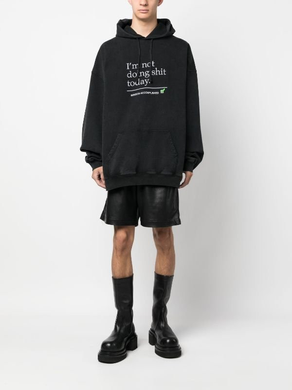 Худи VETEMENTS с принтом