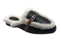 Мюли меховые Hermes Oz