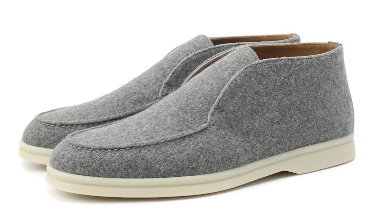 Кашемировые ботинки Loro Piana Open Walk