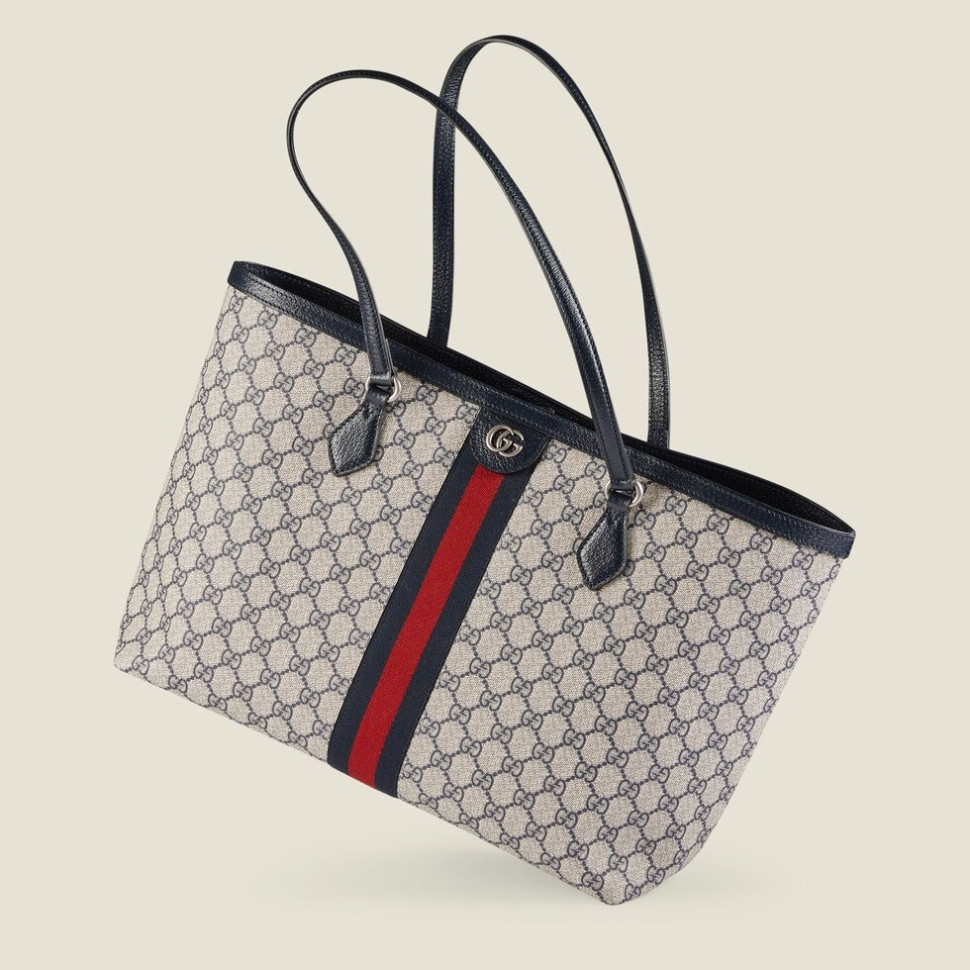 Сумка-тоут Gucci Ophidia GG среднего размера