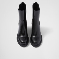 Кожаные ботильоны Prada