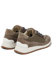 Brunello Cucinelli Кроссовки из замши и кожи