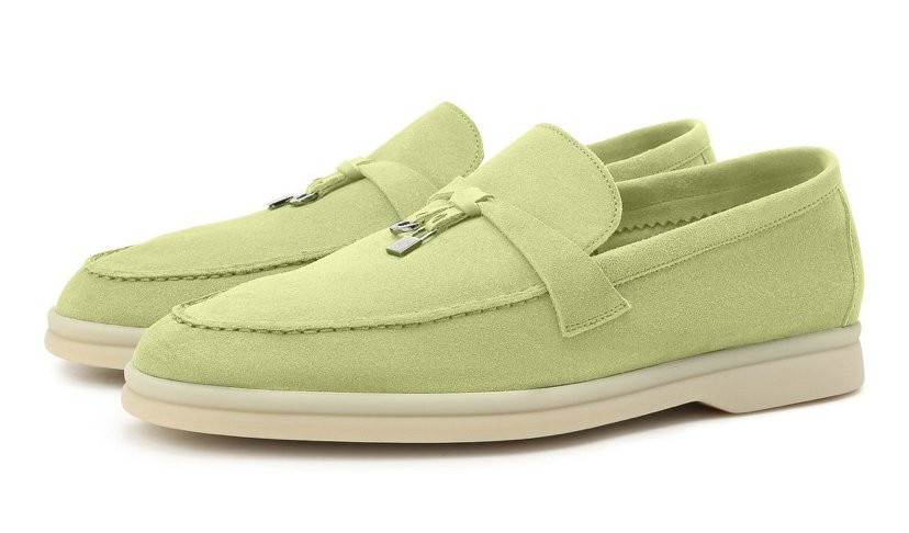 Loro Piana Замшевые лоферы Summer Charms Walk