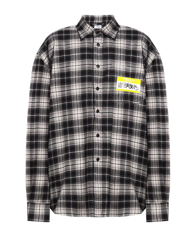 Хлопковая рубашка VETEMENTS