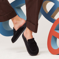 Замшевые мюли Hermes Go