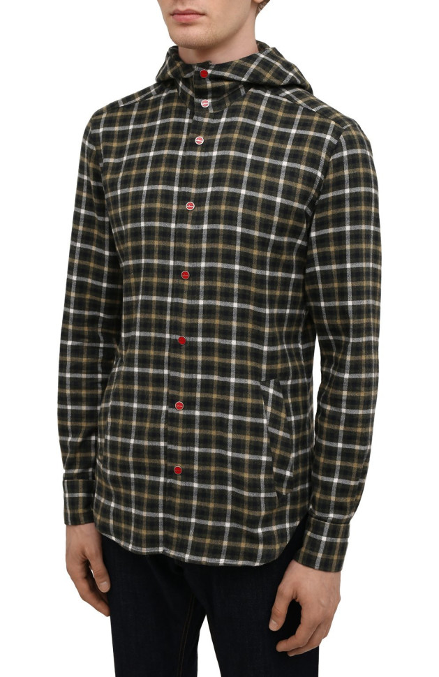 Хлопковая рубашка Kiton