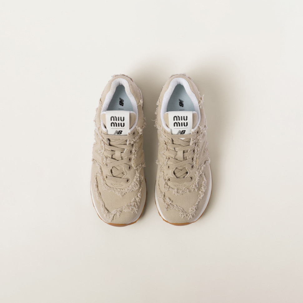 Miu Miu x New Balance Джинсовые кроссовки New Balance 574 x Miu Miu