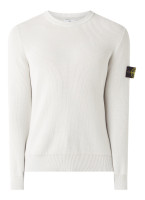 Хлопковый свитер STONE ISLAND в рубчик
